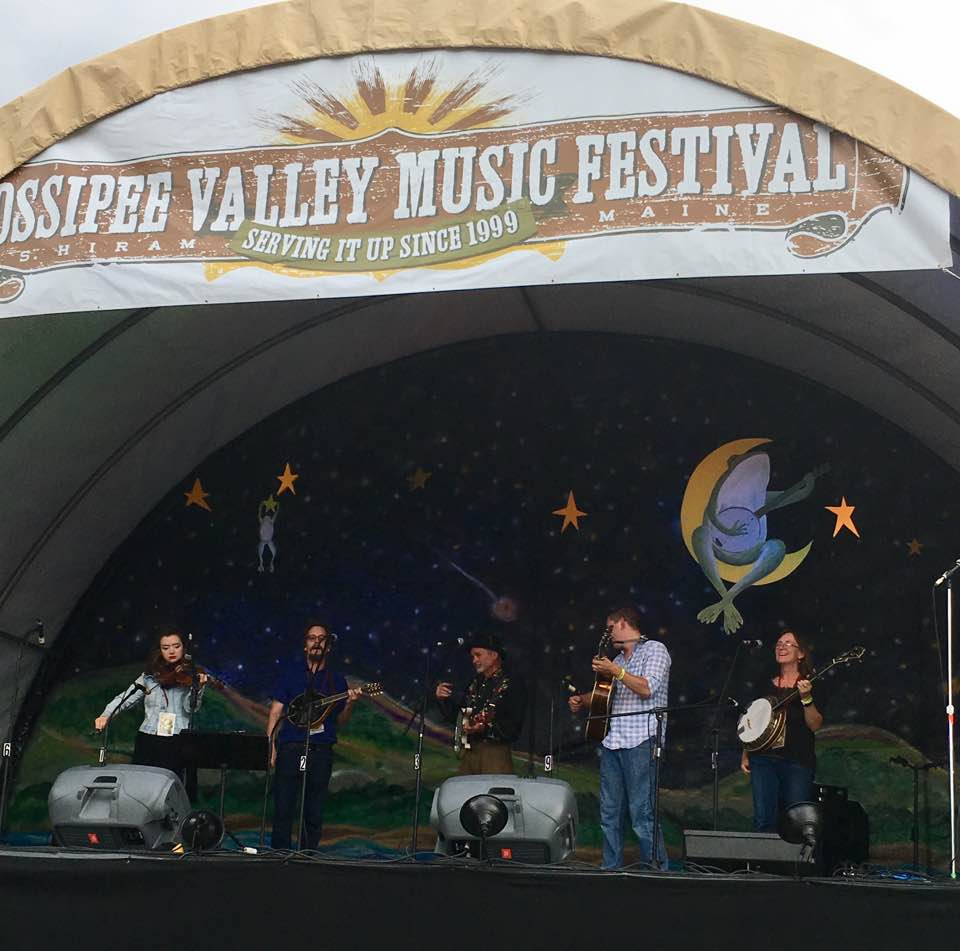 The Bagboys on stage at the Ossipee Valley Music Festival